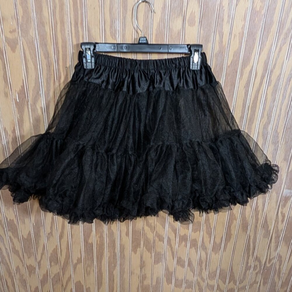 Women's Short Petticoat Skirt by Costumes USA Black Size Medium - Picture 2 of 8